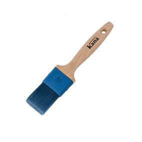 Brosse plate virole thermoélastique fibres synthétiques Aqua Blue Kana