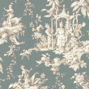 Palais de Chine Collection Les Belles Toiles de Jouy Papier peint Casadeco