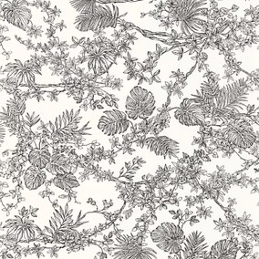 Jardin des plantes Collection Les Belles Toiles de Jouy Papier peint Casadeco