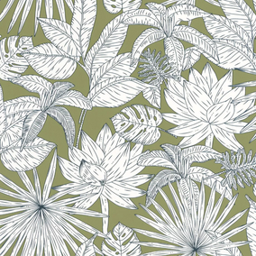 Odyssée Hawaï Collection Green & Co Papier peint Caselio