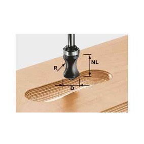 Fraise pour poignée moulurée HW S8 R16/NL32 Festool