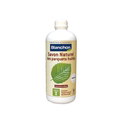 Savon naturel pour parquets huilés incolore 1L Blanchon
