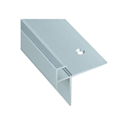 Nez de marche stratifié, alu incolore, longueur 3m, épaisseur 10.5mm, Romus