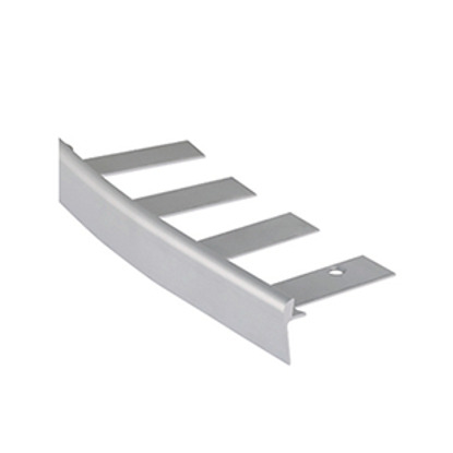 Nez de marche cintrable, alu incolore, hauteur 2.5mm, longueur 2.50m Romus