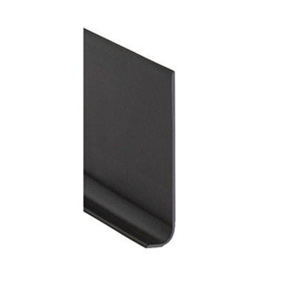 Plinthe PVC souple à gorge, noir, Romus