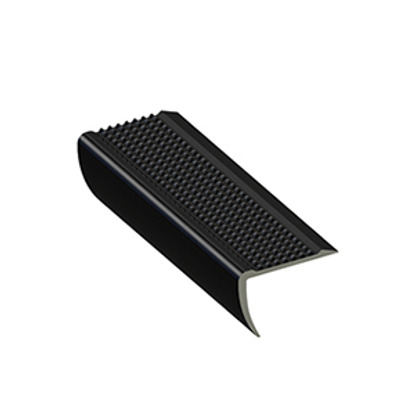 Nez de marche PVC souple N25BS bord sifflet noir Romus