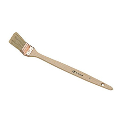 Brosse plate coudée Virole acier cuivré 25 mm L'Outil Parfait