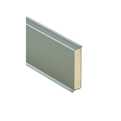 Plinthe PP Ame bois, titane, hauteur 60mm, Romus