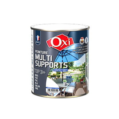 Peinture multi-supports Top3+ blanc 0.5L Oxi