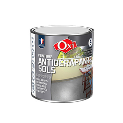 Peinture antidérapante sols gris clair 0.5L Oxi