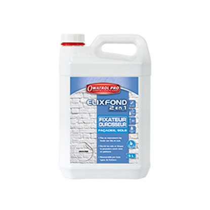 Elixfond 2 en 1 fixateur restructurant et impression antipoussière 5L Owatrol