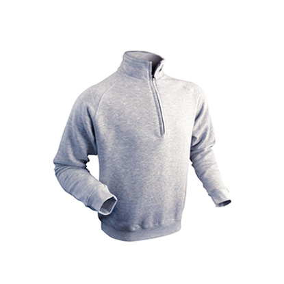 Sweat col zippé gris taille M Vepro