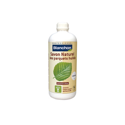 Savon naturel pour parquets huilés blanc 1L Blanchon