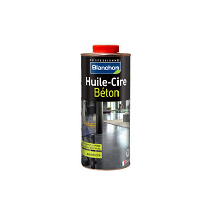 Huile-Cire béton aspect incolore 1L Blanchon