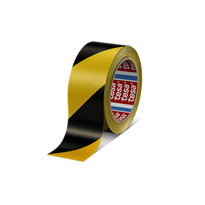 Tesaflex 4169 adhésif premium de marquage au sol noir et jaune Tesa