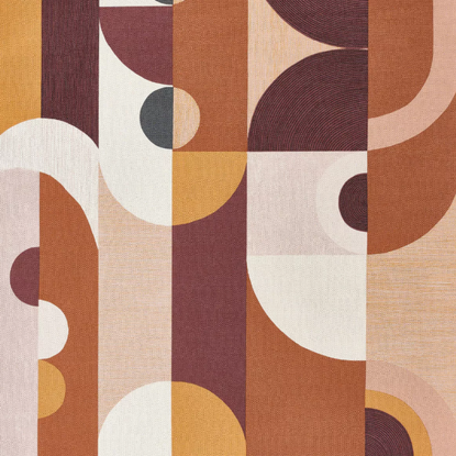 Vassily rose Collection Mouvements Papier peint Casamance