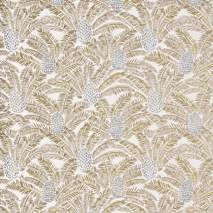 Palmeta blanc/doré Collection Orphée Papier peint Casamance