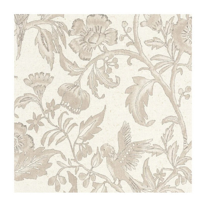 Etourneau beige ficelle Collection Bali Papier peint Casadeco