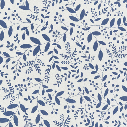 Sympathy bleu indigo Collection Green Life 2 Papier peint Caselio