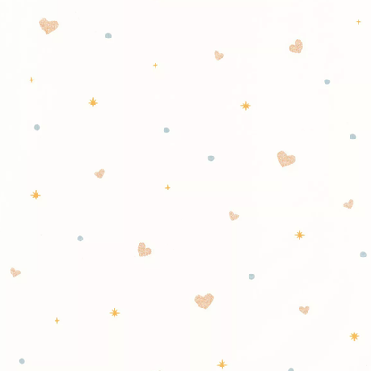 Estelle blanc multicouleurs Collection Let's go girls Papier peint Caselio
