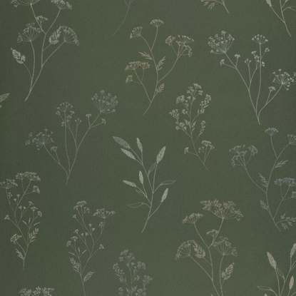Little graminea vert anglais Collection Art of botany Papier peint Caselio