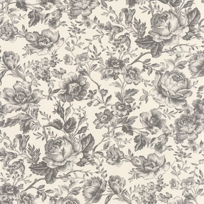 Célestine noir fusain Collection Les belles toiles de Jouy 2 Casadeco