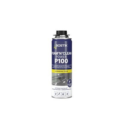 P100 FOAM’N’CLEAN Power Nettoyant puissant pour mousse polyuréthane 500mL  Bostik