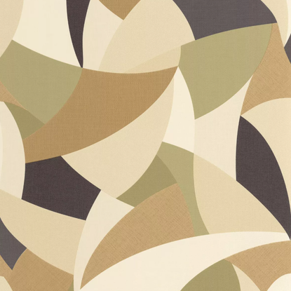 Concerto vert camel Collection Symphony Papier peint Caselio