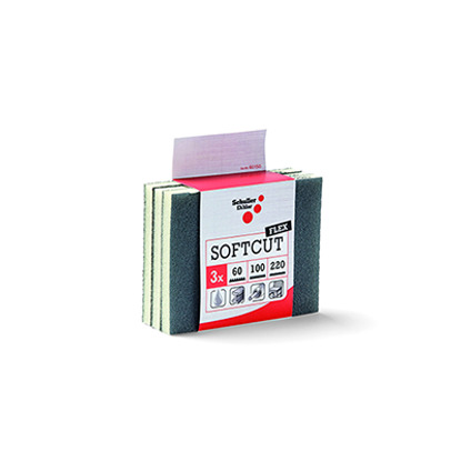 SOFTCUT Eponge abrasive souple 2 faces grain 60 Schuller Eh'klar