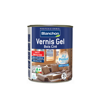 Vernis gel bois ciré incolore 1L Blanchon