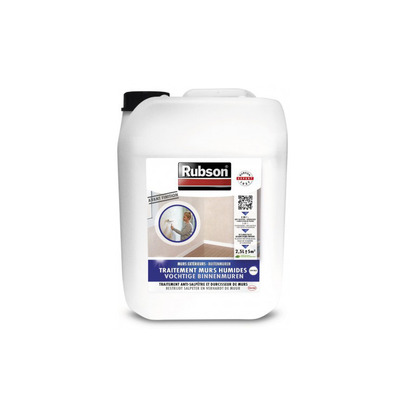 Traitement murs humides anti-humidité pour murs intérieurs 2.5L Rubson