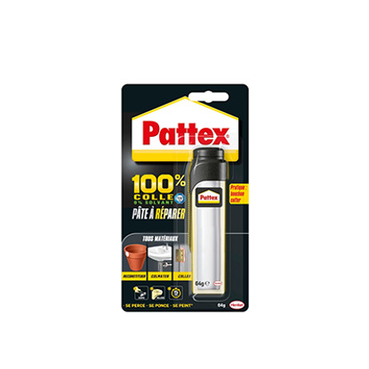 100% Pâte à réparer 64g Pattex