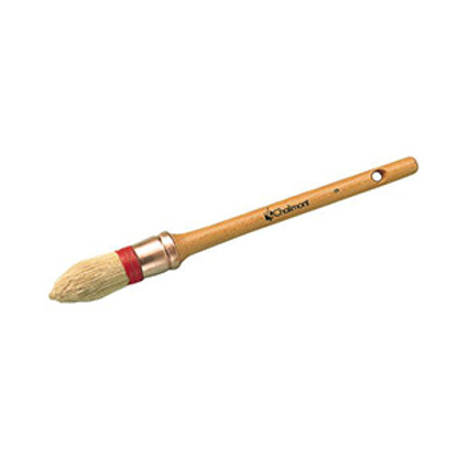 Brosse à rechampir manche bois naturel poncé Taille 5/0 L'Outil Parfait