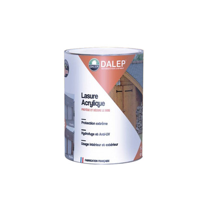 Lasure acrylique protection extrême chêne moyen 1L Dalep