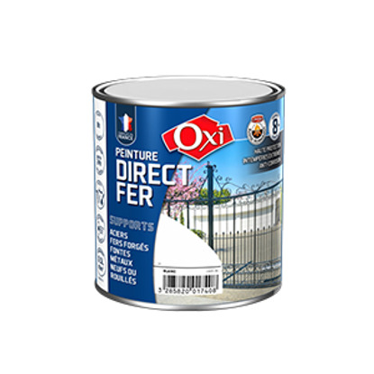 Peinture Direct Fer blanc crème 0.5L Oxi
