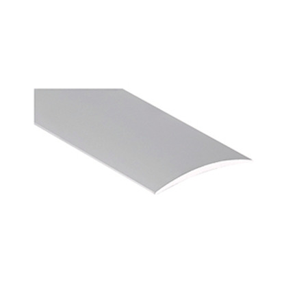 Seuil demi-bombé 40mm percé, alu incolore, épaisseur 2.4mm, longueur 3.35m, Romus