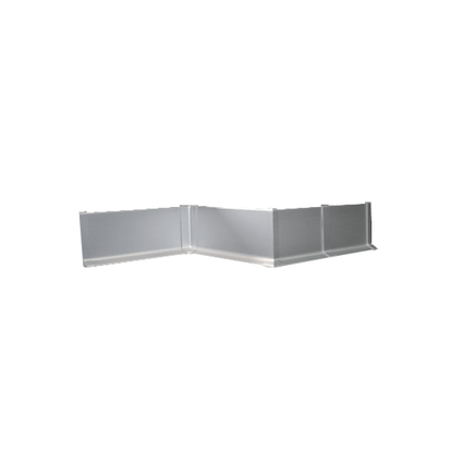 Angle rentrant pour plinthe aluminium Romus