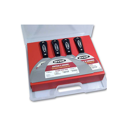 Mallette 4 couteaux acier/carbone Hyde