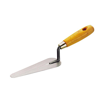 Truelle langue de chat manche bois jaune collé 140 mm L'Outil Parfait
