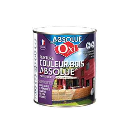 Peinture couleur bois Absolue gris platine 0.75L Oxi