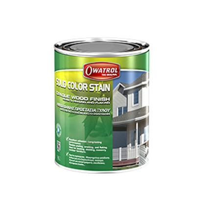 Solid color stain protection déco opaque mate blanc 1L Owatrol