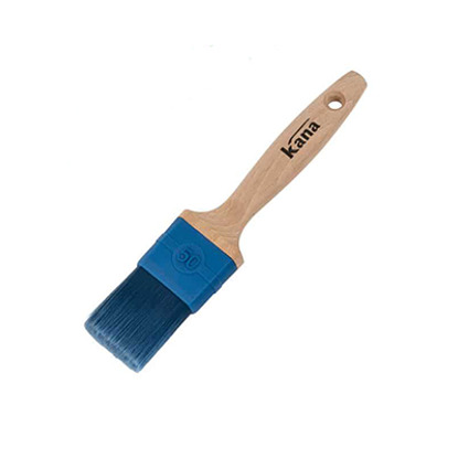 Brosse plate virole thermoélastique fibres synthétiques Aqua Blue Kana