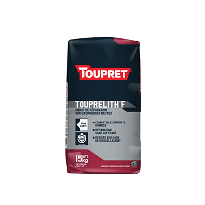 Touprelith®F Réparation maçonnerie brute sac 15kg Toupret