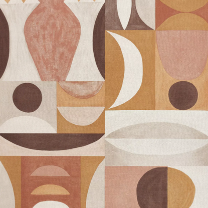 Auguste terre de sienne Collection Mouvements Papier peint Casamance