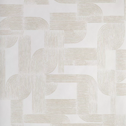Hector blanc/doré Collection Square Jasmin Papier peint Casamance