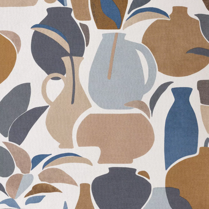Vallauris camel/marine Collection Terra Rossa Papier peint Casamance