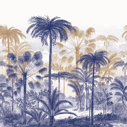 Bosque beige Collection Nicaragua Papier peint panoramique Casadeco
