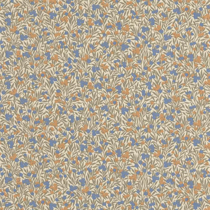 Cherry naturel / bleu Collection Flower Market Papier peint Casadeco
