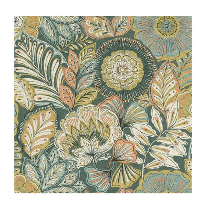 Batik vert canopée Collection Bali Papier peint Casadeco