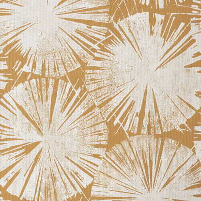 Nenuphar jaune mordoré Collection Ginkgo Papier peint Casadeco